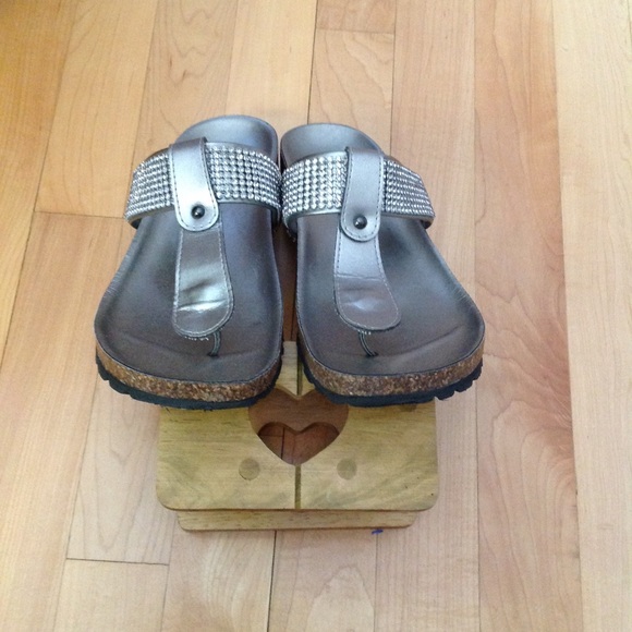 Silver Bling Sandals - Picture 5 of 6